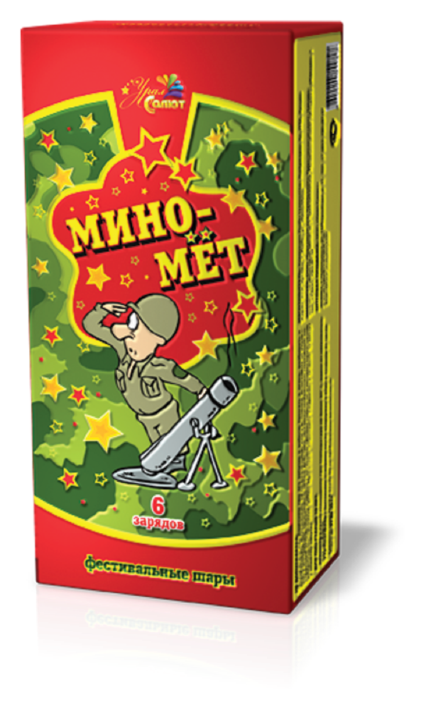 Миномет (в упаковке 6 зарядов)
