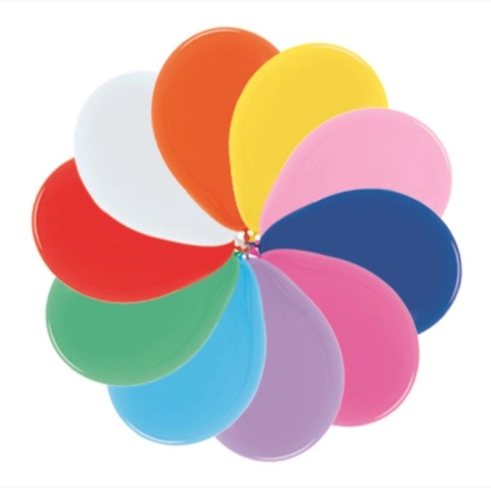 Воздушный шар 12"(30см) круглый пастель SEMPERTEX ассорти (000 Assorted), шт